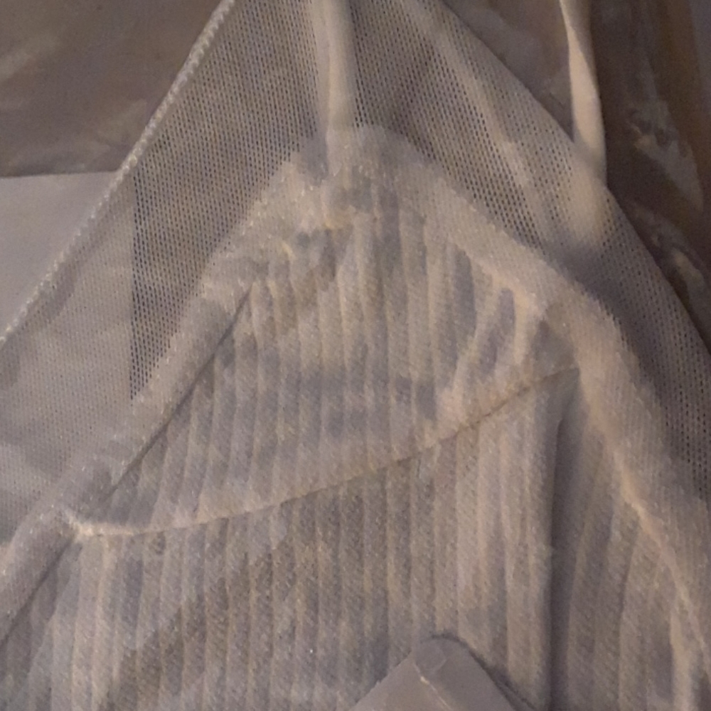 Last 1! Charlee Mesh Trim Bralette White - Picture 8 of 11